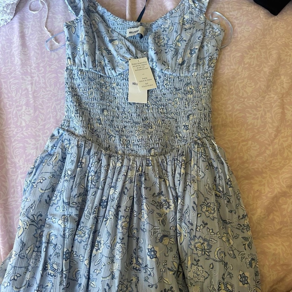 Hollister Blue Floral Dress
